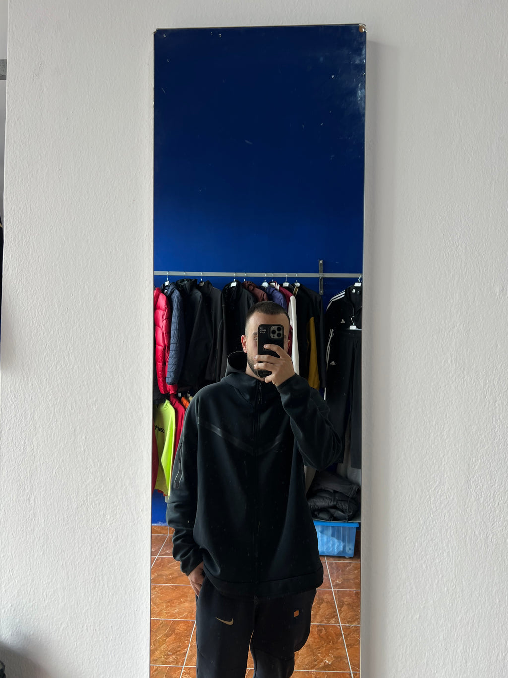 Nike Tech Fleece black jacket (XL)