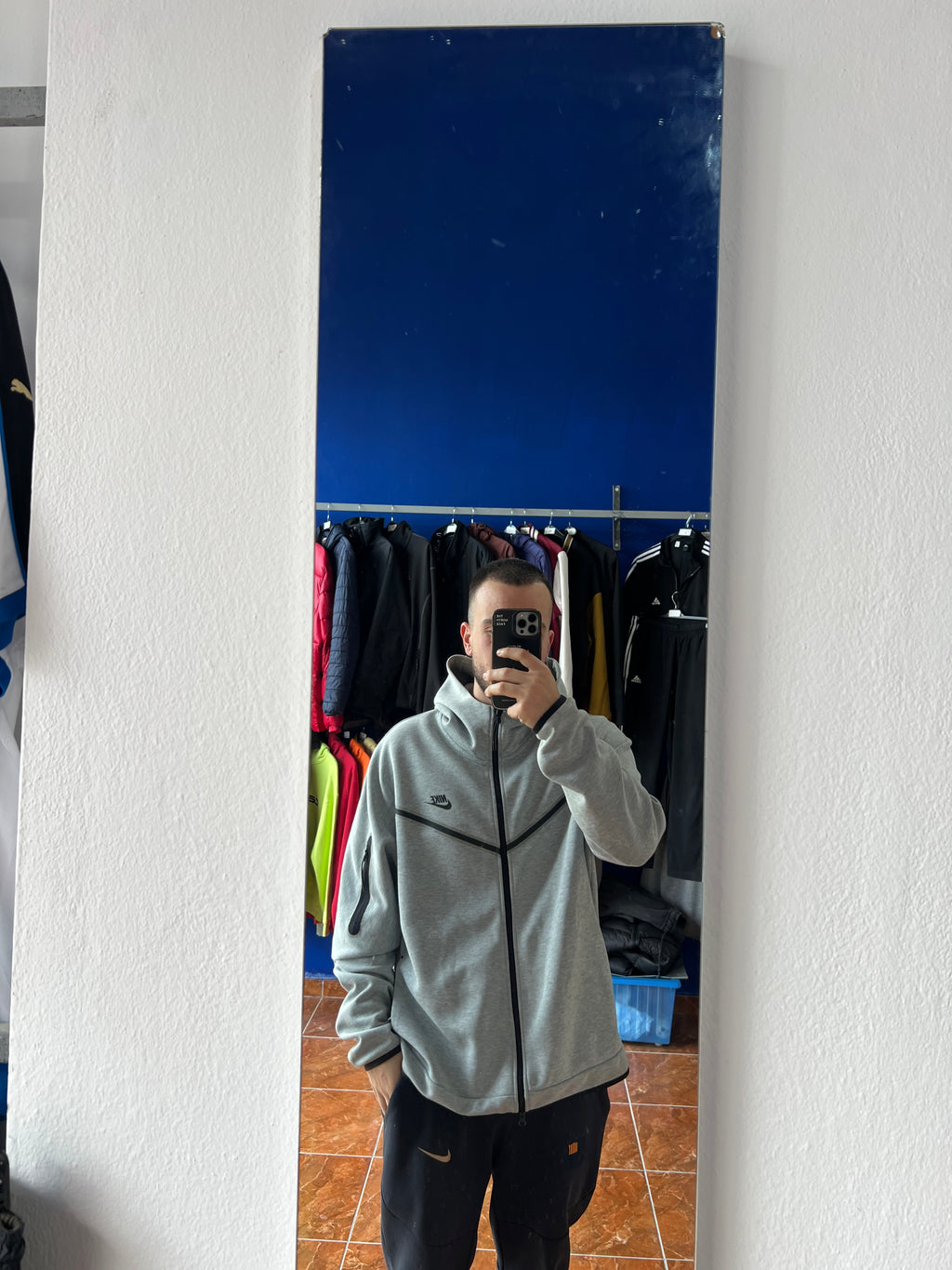 Nike Tech Fleece grey jacket (XL)